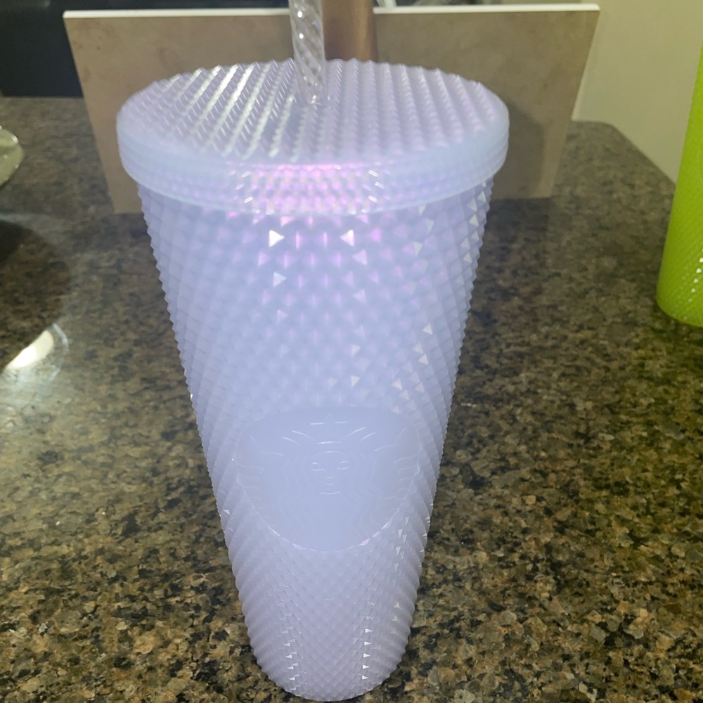 Icy Lilac Starbucks Studded Cup